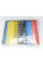 Set of 328 multicolor heat shrink tubes in a package