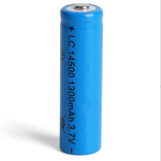 14500 Li-Ion Battery 1300mAh 3.7V Rechargeable Lithium Cell (600 mAh actually)