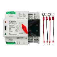 GEYA W2R-100 II Dual Power Automatic Transfer Switch (2P, 63A, Grey Solar Series)