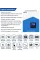 Hybrid Solar Inverter EASUN 2.2kW 12V ISolar-SMH-II-2.2KW (2200VA/1800W, Max CH 80A, AC 60) 
