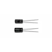 Electrolytic capacitor 0.47 μF 50 V, radial lead 10 pcs