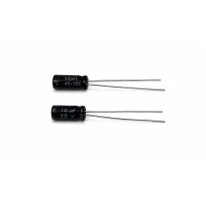 Electrolytic capacitor 10 uF 25 V, radial leaded 10 pcs