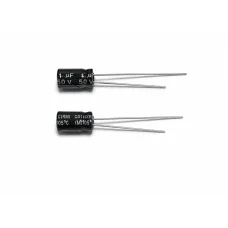 Electrolytic Capacitor 1uF 50V, Radial Leads 10 pcs