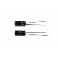Electrolytic capacitor 4.7 uF 50V, radial leaded 10 pcs