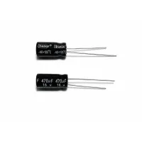 Electrolytic Capacitor 470uF 16V, Radial 10 pcs