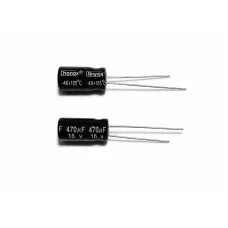Electrolytic Capacitor 470uF 16V, Radial 10 pcs