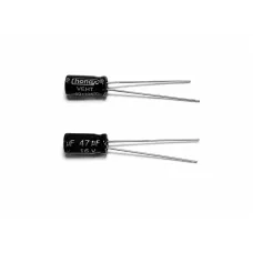 Electrolytic capacitor 47 µF 16 V, radial lead 10 pcs