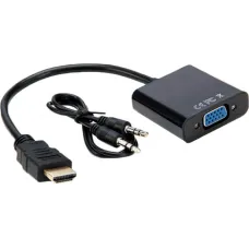 HDMI to VGA adapter with audio black