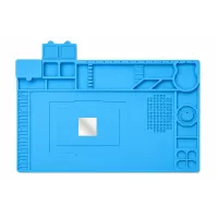 TE-607 Silicone Repair Mat with Magnetic Area for Electronics Repair
