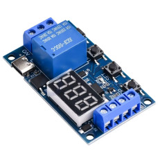 XY-J02 LED Time Delay Relay 0.1s-999min (5-30V, 10A / AC 250V) Type-C