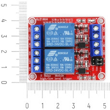 2-Channel Relay Module 24V with Optocoupler Isolation
