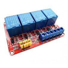 4-Channel Relay Module 24V with Optocoupler Isolation
