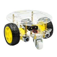Chassis of the Arduino 2WD robot with a round platform