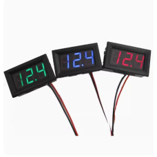 Digital Voltmeter 0.56 LED DC 0V-100V Green, Blue, Red